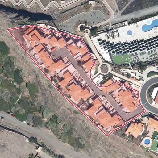 Foto aérea de la subasta en Agaete